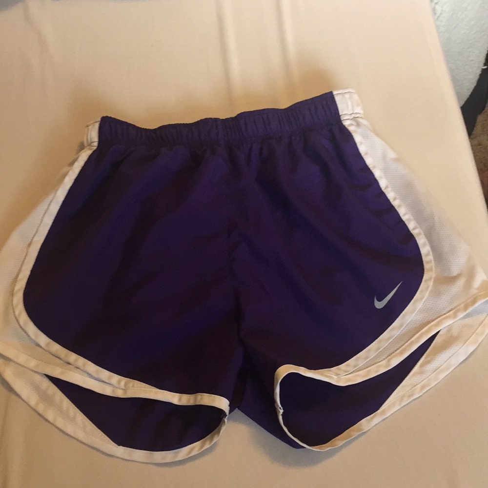 Purple Nike shorts